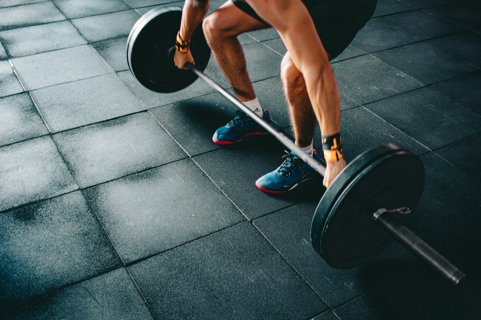 Personal trainer coaching a client